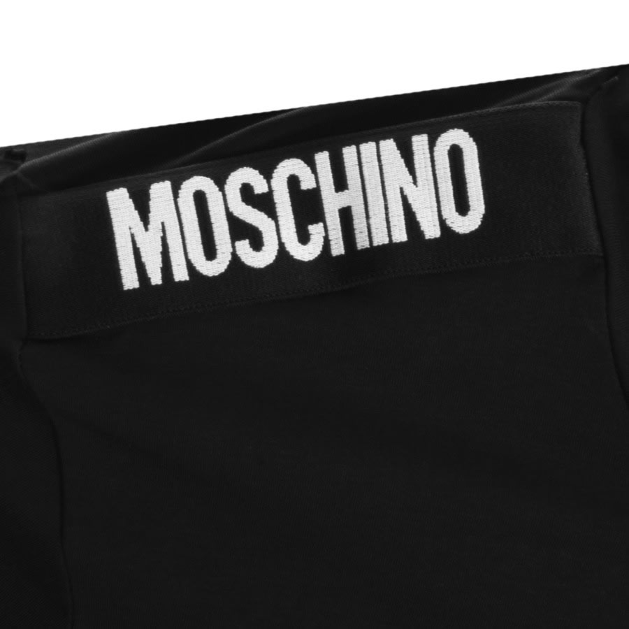 Alternative Image for ProductMoschino Taped Logo Short Sleeved T Shirt Black3